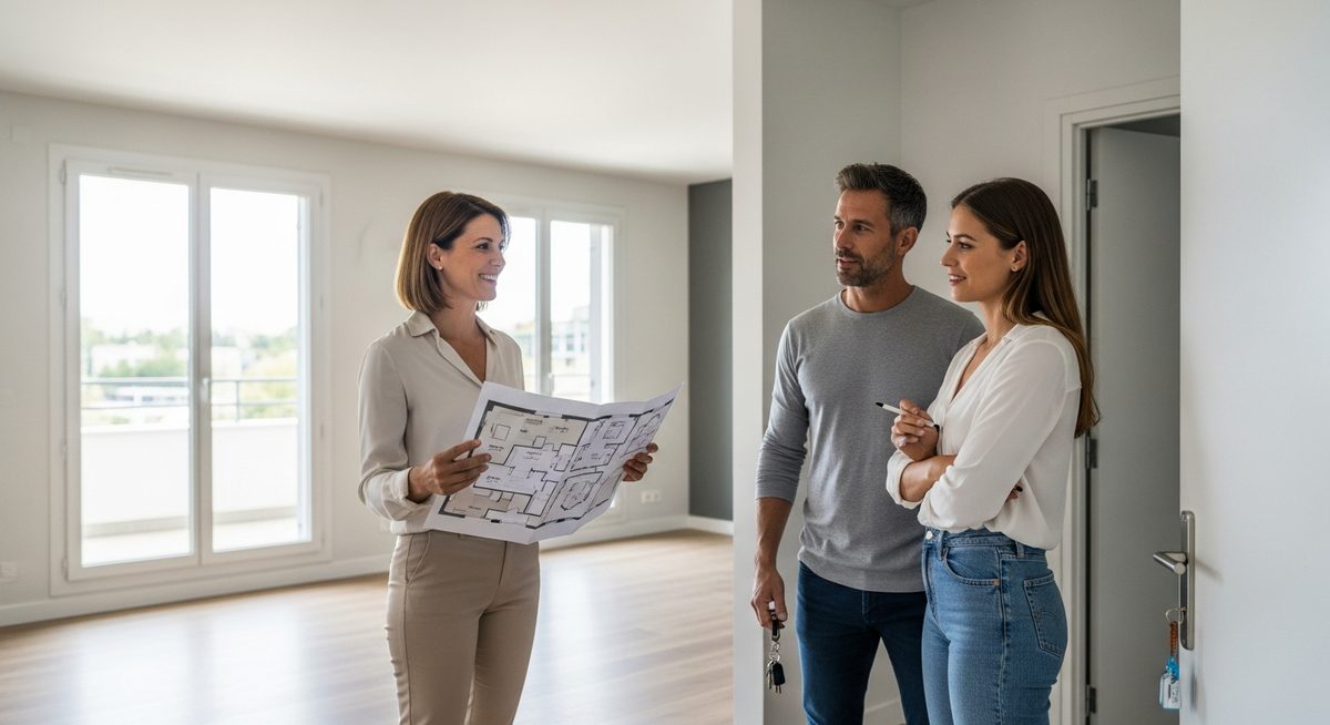 Agent immobilier en action