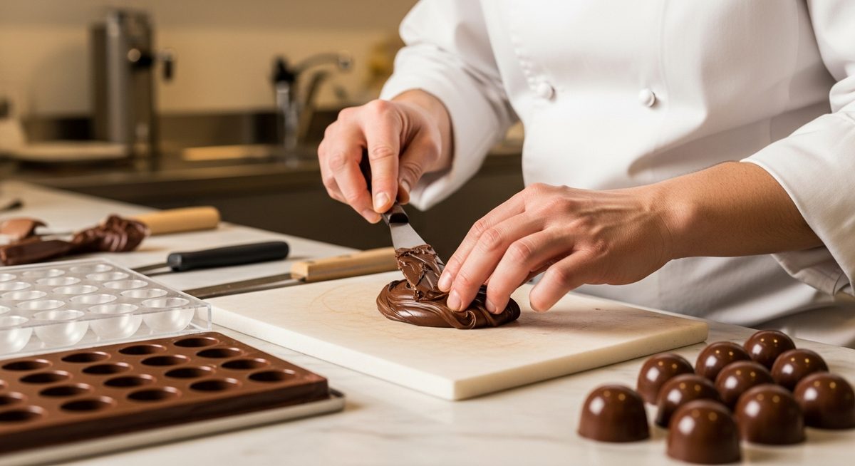 Chocolatier en action