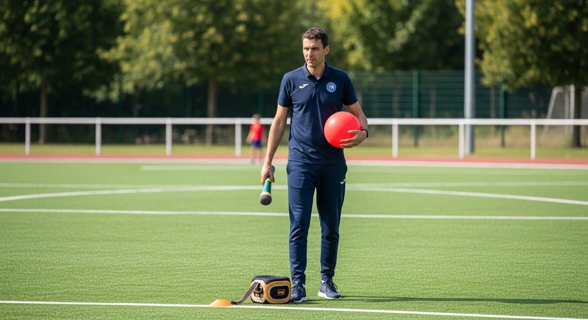 Éducateur sportif en action