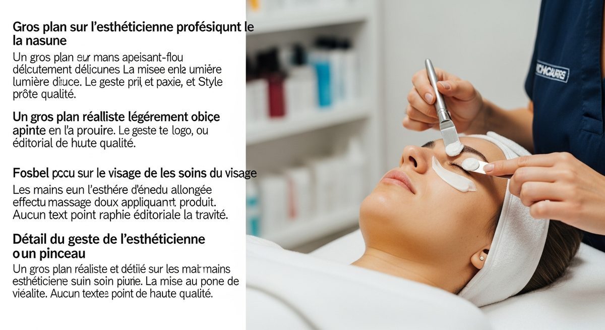 Esthéticienne en action