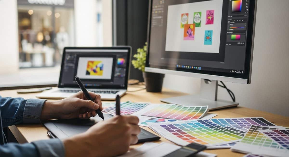 Graphiste en action