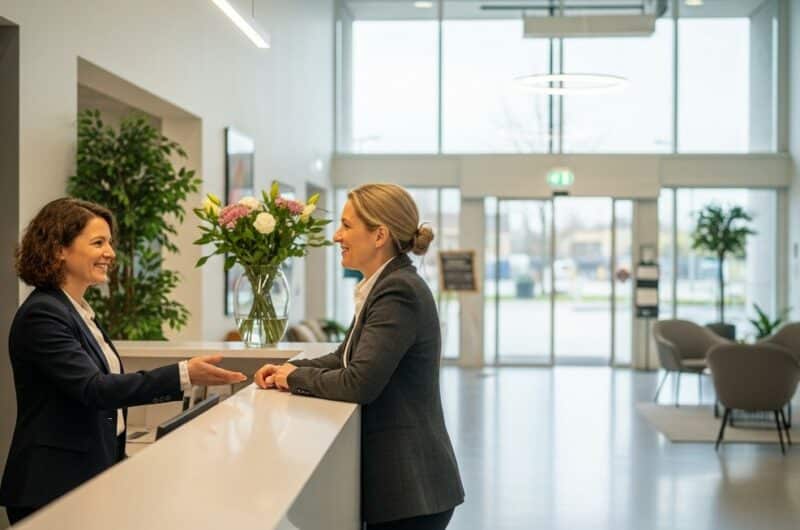 Hôtesse d'accueil, fiche métier sur jobs-etudiant.com
