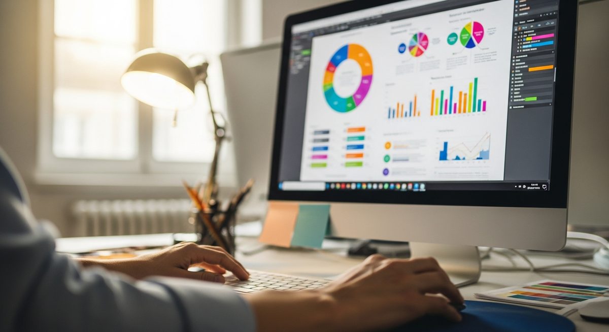 Infographiste en action