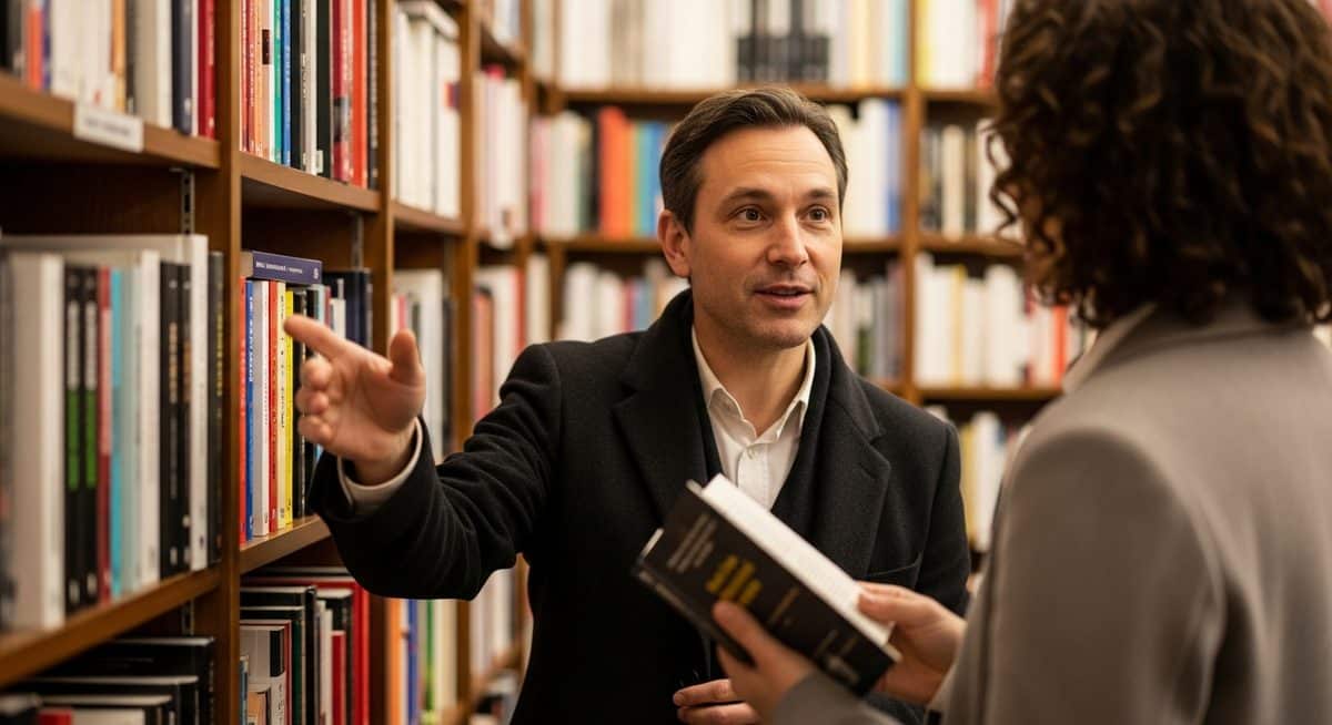 Libraire en action