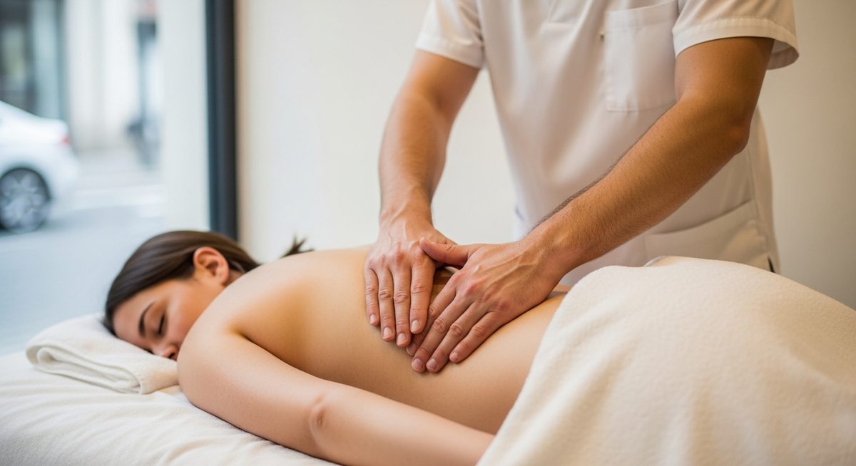 Masseur en action