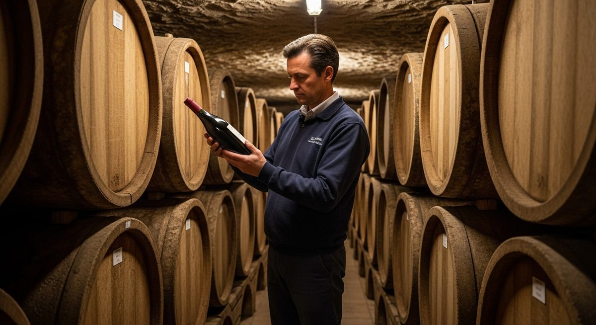 Négociant en vin en action