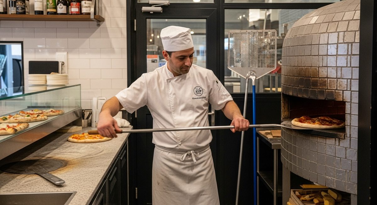 Pizzaiolo en action