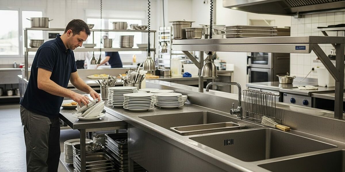 Plongeur en restauration, fiche métier sur jobs-etudiant.com