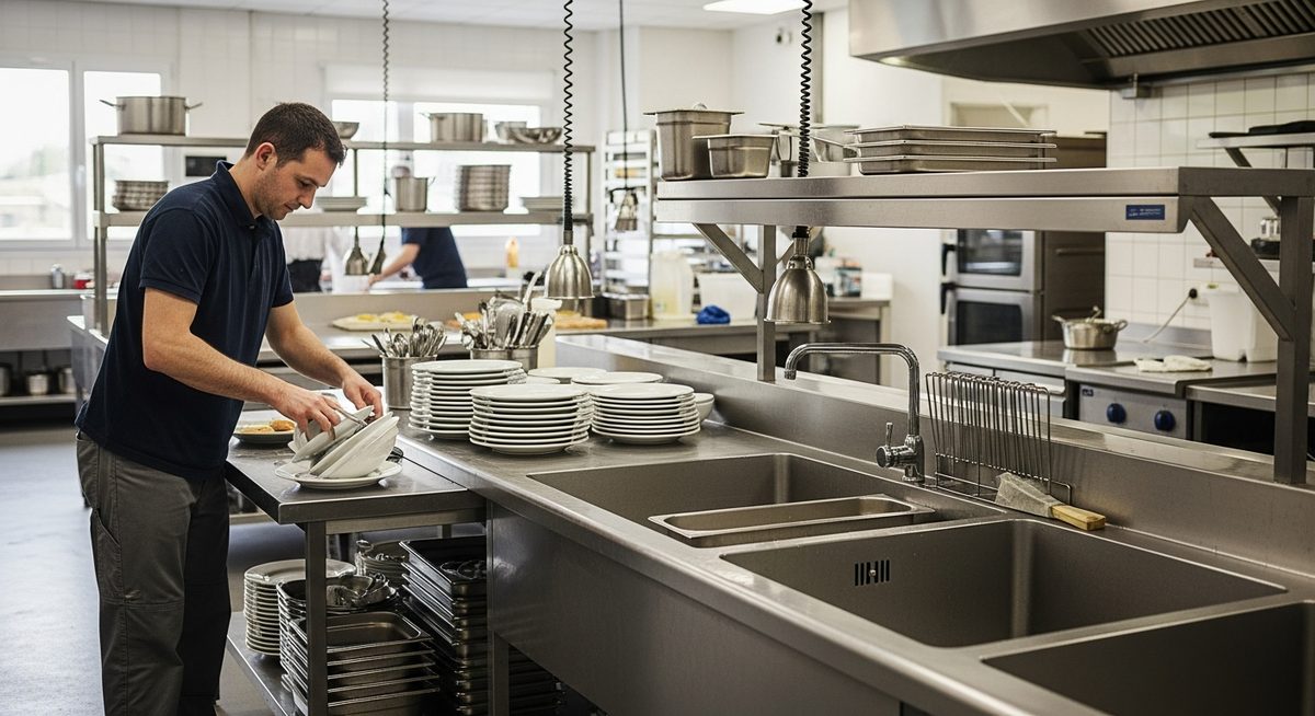 Plongeur en restauration, fiche métier sur jobs-etudiant.com