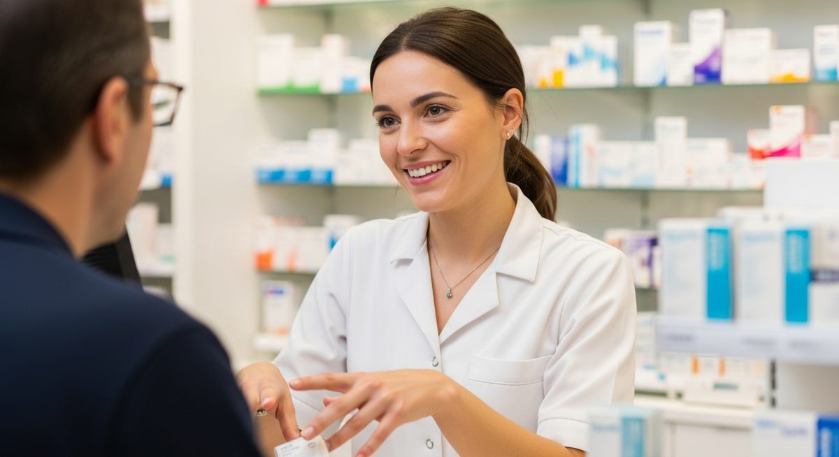 Préparateur en pharmacie en action