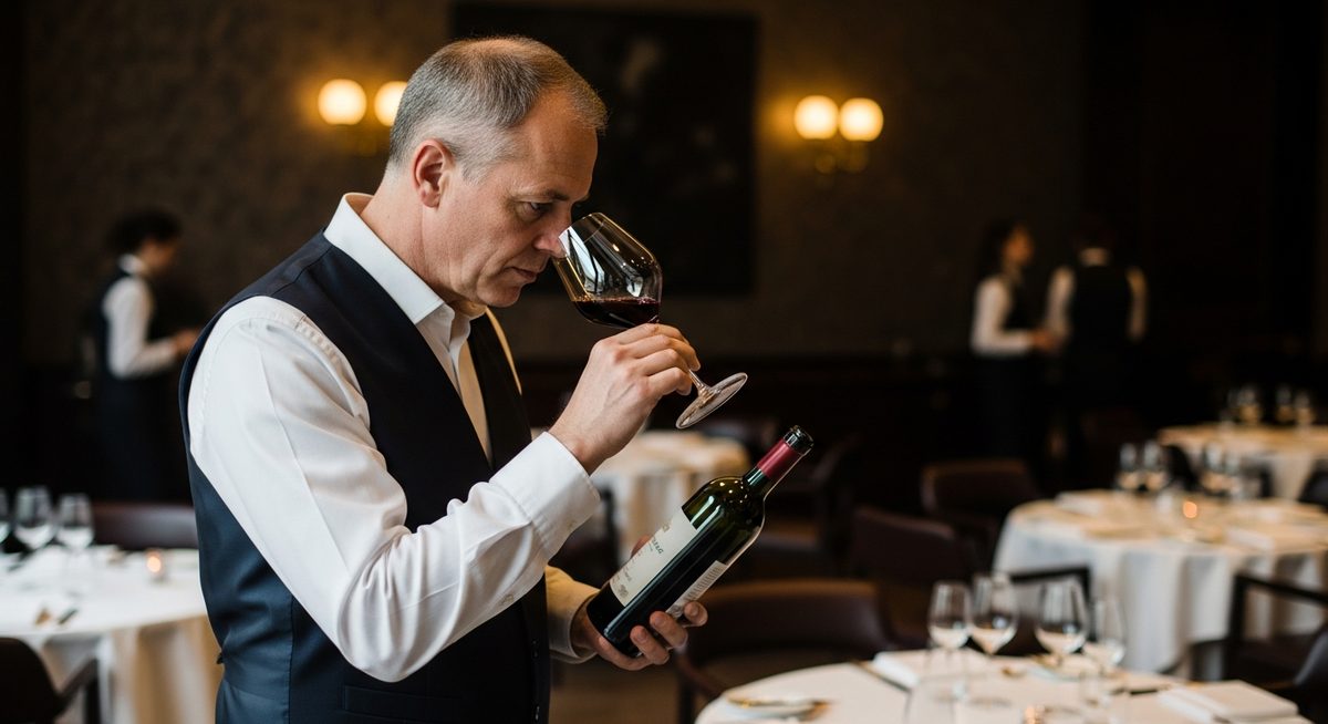 Sommelier en action